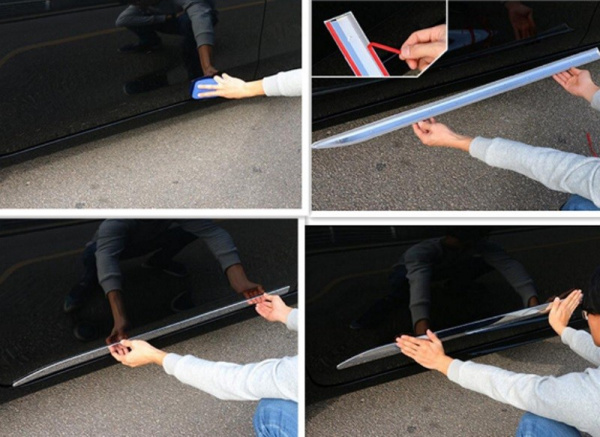 Kia Sorento (13–) Молдинги на двери, 4 части, ABS хром.