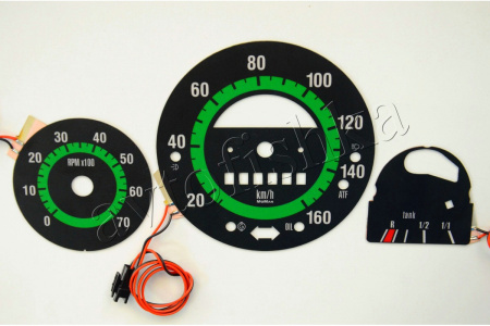 Volkswagen Beetle светодиодные шкалы (циферблаты) на панель приборов