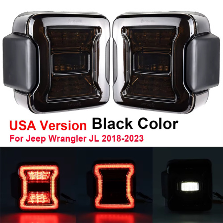 Jeep Wrangler JL RUBICON (18-23) фонари задние светодиодные тонированные