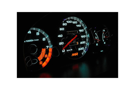 Honda Civic (96-00) светодиодные шкалы (циферблаты) на панель приборов - дизайн 1