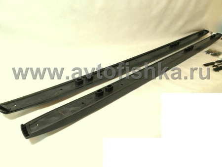 Toyota Land Cruiser Prado 150 (10-) рейлинги на крышу продольные черные, дизайн Lexus GX460