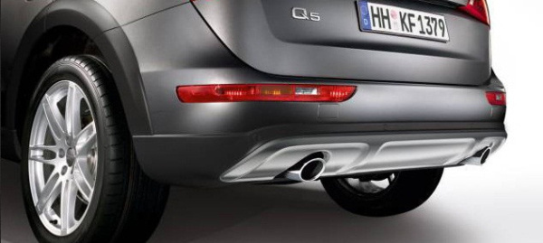 Audi Q5 (08–12) Комплект накладок переднего и заднего бамперов, нерж сталь.