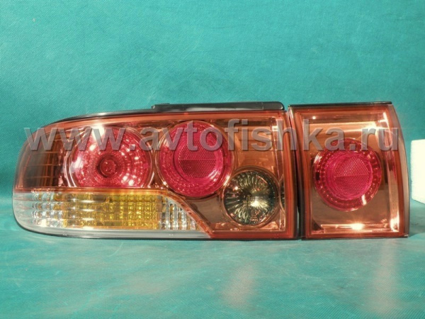 Mitsubishi Lancer (92-96) фонари задние красные, дизайн Altezza, комплект лев.+прав.