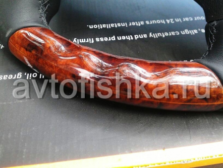 Mercedes Vito W639 (2003-) руль с отделкой - черная кожа с темным деревом орех.