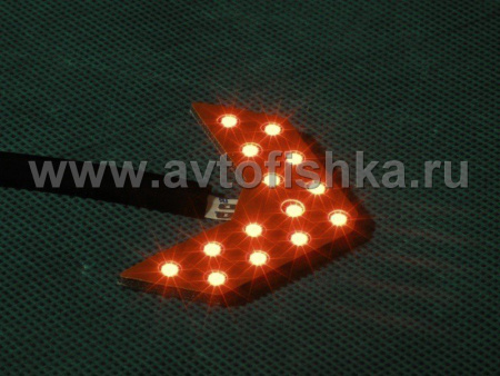 Toyota Land Cruiser 100 (98-07) зеркальные элементы на боковые зеркала, со светодиодными поворотниками, комплект 2 шт.