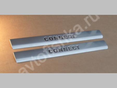 Ford Tourneo Connect, Transit Connect (2009-) накладки на пороги из нержавеющей стали, 2 шт.