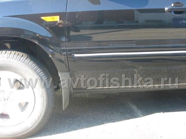 Honda Pilot (08-) молдинги на двери боковые с хромированными вставками, комплект 4 шт.
