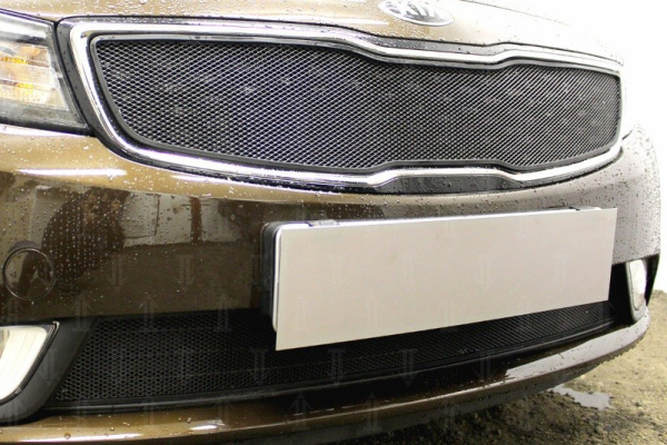 Kia Cerato (15–) Защита радиатора, чёрная, верх