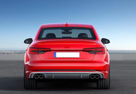 Насадки на глушитель S4 для Audi A4 2016-2019 - нержавейка