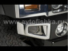 Hummer H2 (02-08) угловые окончания переднего бампера хромированные, пластик