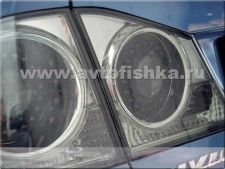 Honda Civic VIII (06-) фонари задние светодиодные тонированные, комплект 2 шт.