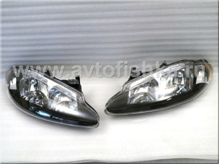 Dodge Intrepid (98-04) фары передние черные, зеркальные, комплект 2 шт.