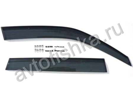 Subaru Forester (2009-2012) дефлекторы окон дымчатые, дизайн оригинал.