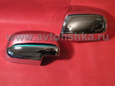 Lexus RX330, RX350, RX400H (03-) накладки на боковые зеркала хромированные, комплект 2 шт.