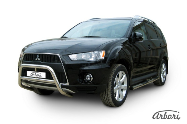 Защита передняя Arbori d57 низкая MITSUBISHI OUTLANDER XL NEW 2010-2012
