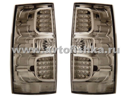 Chevrolet Tahoe, Suburban, GMC Yukon, Denali (07-) фонари задние светодиодные хромированные, комплект 2 шт.