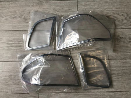 Mercedes E W210 (95-02) декоративные накладки хромированные на задние фонари, комплект 4 шт.