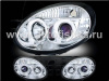 Dodge Neon (03-05) фары передние линзовые хромированные, со светящимися ободками и светодиодной подсветкой, комплект 2 шт.