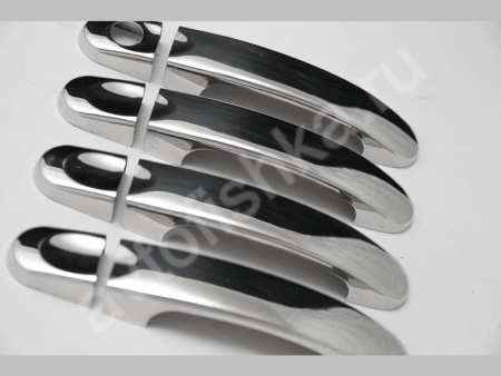 Volkswagen Touran (2003-2009) накладки на ручки дверей из нержавеющей стали, 4 шт.