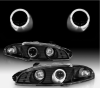 Mitsubishi Eclipse 1997-1999 фары передние линзовые черные, ангельские глазки