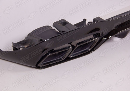 Mercedes-Benz E-Klasse W213 2016 - 2020 Диффузор с насадками 6.3 AMG черный