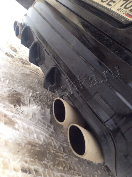Mercedes W204 (06-11) диффузор заднего бампера AMG 6.3