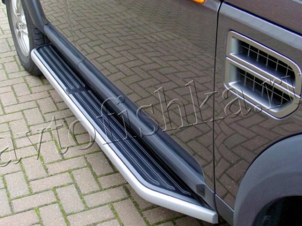 Land Rover Discovery 3 (05-) пороги боковые, подножки, дизайн Оригинал из нержавейки