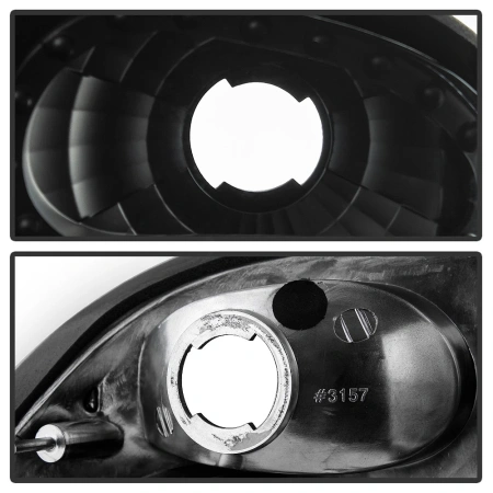 Ford Focus (2000-2004) седан фонари (стопы) задние черные стиль Altezza 