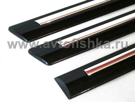 Lexus RX350 (09-) молдинги дверей боковые, с хромированной вставкой, комплект 4 шт.
