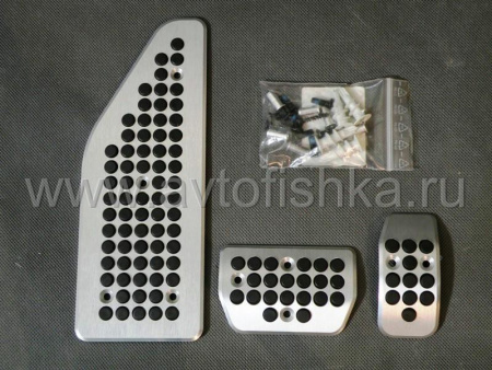Ford Mondeo (07-) с АКПП накладки на педали алюминиевые, комплект 3 шт.