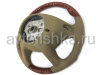 Mercedes W221, W216 (05-08) руль, дизайн AMG, бежевая кожа - светлое дерево орех