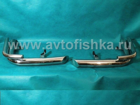 Toyota Land Cruiser 200, Lexus LX570 (08-) защита заднего бампера - уголки, труба 76/38 мм из нержавеющей стали, комплект 2 шт.