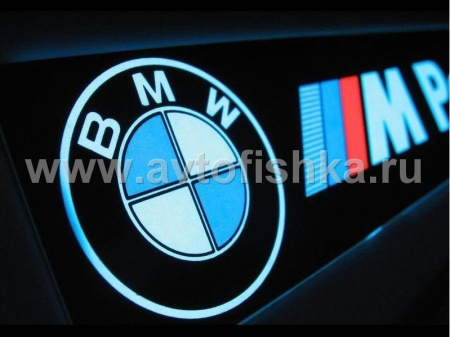 BMW светящаяся эмблема "BMW - M Power" 21 x 4 см