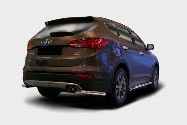 Защита задняя уголки d60,Hyundai Santa Fe 2013-, HYSF.76.1627