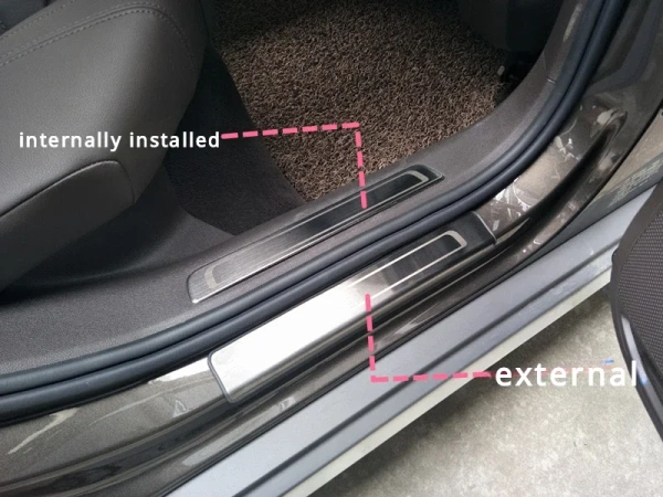 Накладки на внутренние пороги, нерж. сталь Volkswagen Passat (B6), Passat (B7), Passat (B8), Passat CC