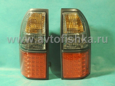 Toyota Land Cruiser Prado 90 (FJ90) (96-02) фонари задние светодиодные красно-тонированные, комплект 2 шт.