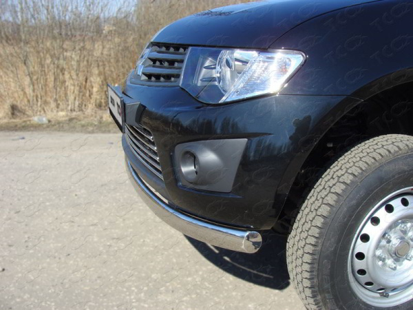 Mitsubishi L200 (14–) Защита передняя нижняя (овальная) 75х42 мм