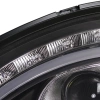 Mercedes S W220 (98-05) фары передние линзовые черные, с подсветкой DRL