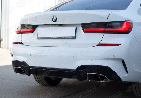 BMW 3 серия G20 2018 - н.в. Диффузор с хром насадками M340I