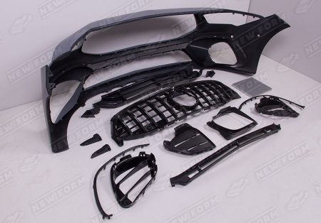 Mercedes-Benz CLA-Klasse C118/X118 2019 - н.в. Передний бампер 4.5 AMG хром