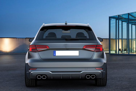 Диффузор S3 S-line для Audi A3 хэтчбек штатная версия
