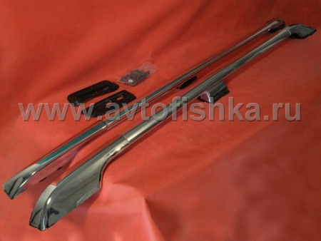 Toyota Land Cruiser 200 (08-/12-/15-) рейлинги продольные на крышу, алюминиевые хромированные, комплект.