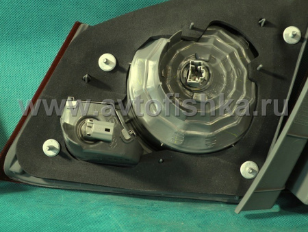 Honda Civic VIII (06-) задние фонари светодиодные красно-хромированные, комплект 2 шт.