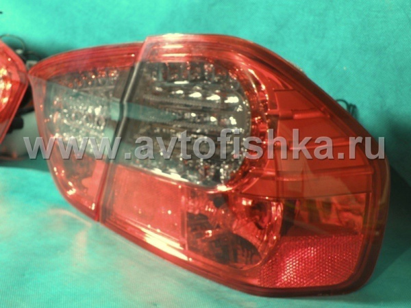 BMW 3 E90 (05-) задние светодиодные фонари красно-тонированные, комплект 2 шт.