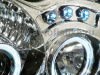 Jeep Grand Cherokee (04-07) фары передние линзовые хромированные, со светящимися ободками CCFL и светодиодами, комплект 2 шт.