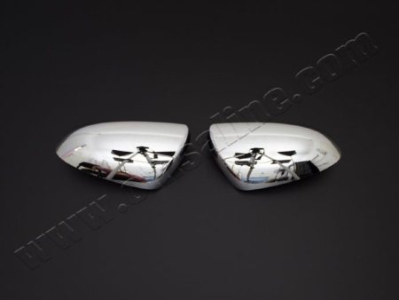 Nissan Qashqai (06-) накладки на боковые зеркала из нержавеющей стали, комплект 2 шт.