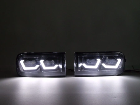 Toyota Land Cruiser 200 (2008-2011) противотуманные фары диодные с динамическими поворотниками
