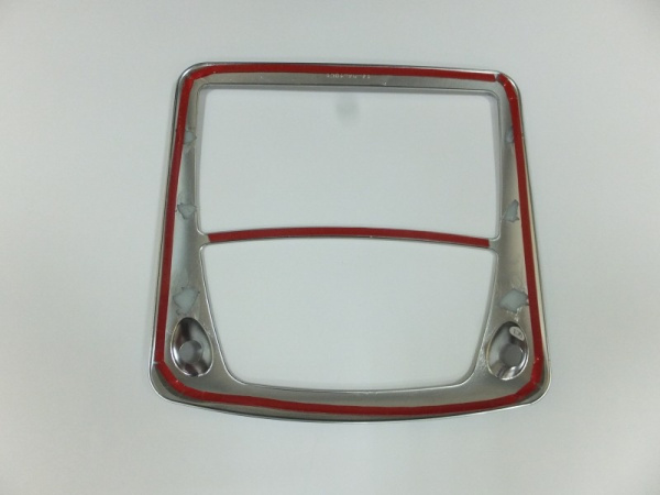 Nissan X-Trail (14–) Окантовка верхней центральной подсветки салона, ABS серебристая