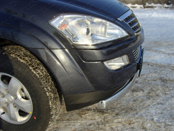 SsangYong Kyron (07–) Защита передняя нижняя (овальная) 75х42 мм