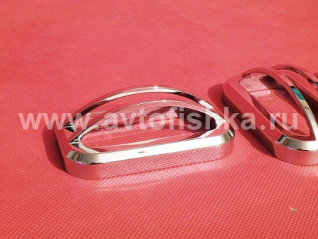 Hummer H2 (02-08) защитные решеточки на верхние средние габаритные фонари на крыше, алюминий, комплект 3 шт.